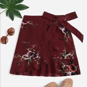 Shein Ruffle Bow Tie Skirt